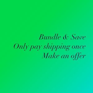 Shop my closet. Make an offer. Bundle and save.